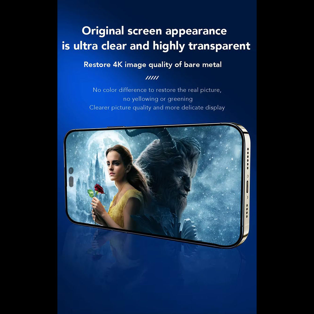 Anank Screen Protector for Apple iPhone 17 Pro, Tempered Glass, Full Glue, 2.5D, Black