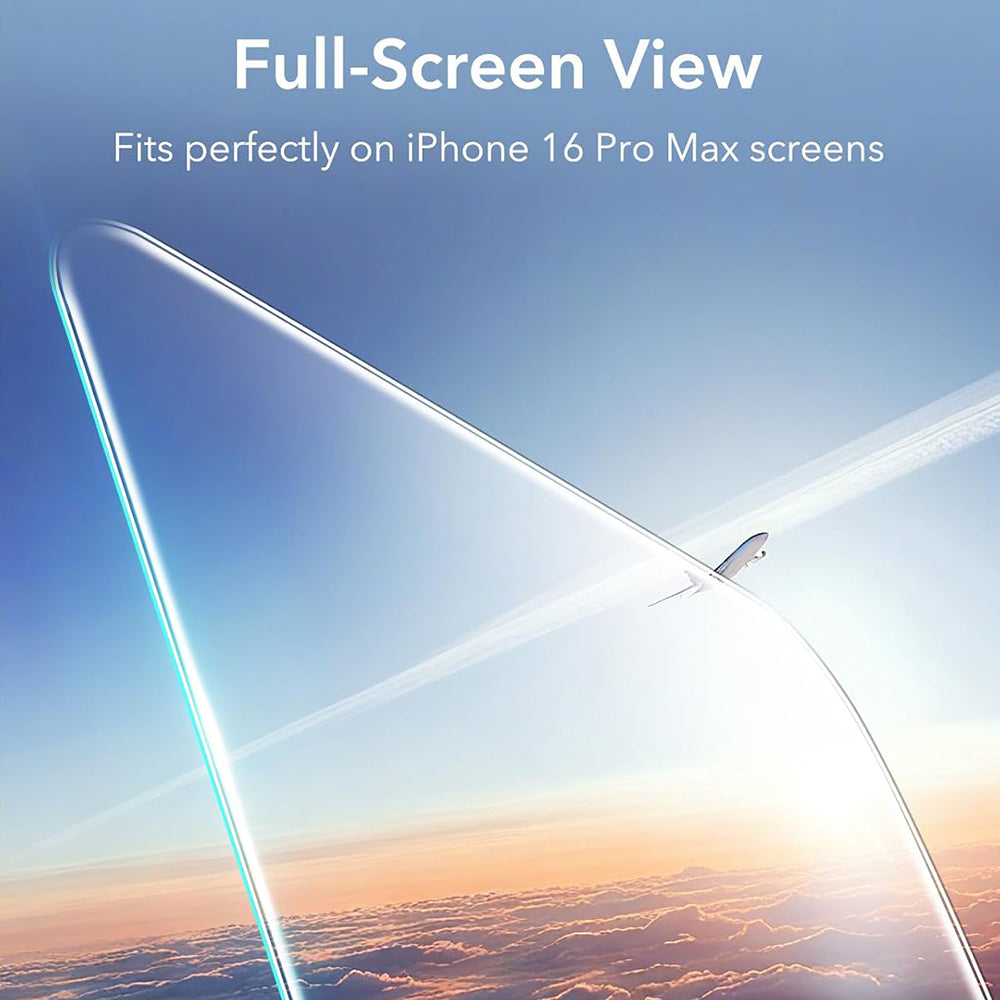 ESR Screen Protector for Apple iPhone 17 Pro Max, Tempered Glass, Full Glue, Set of 3 Pieces
