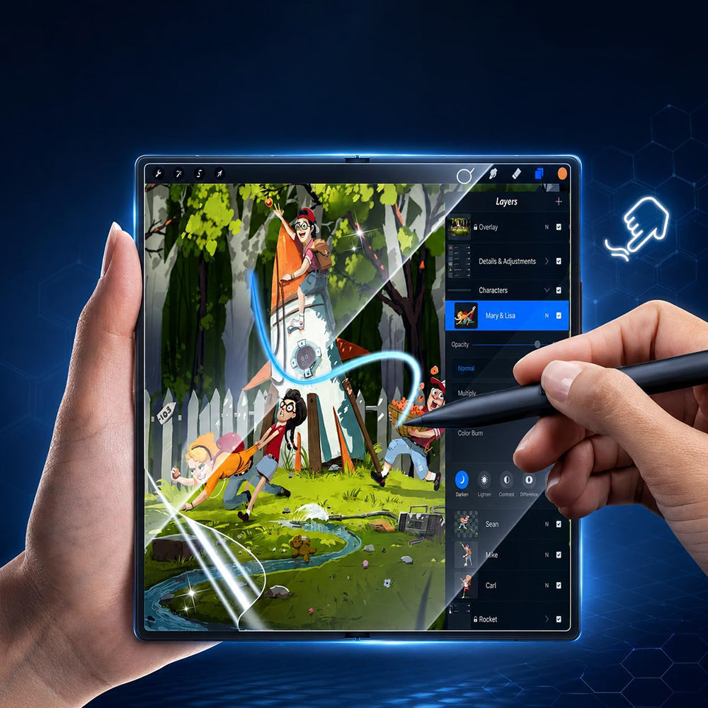Blueo HD Inner Screen Protective Film for Samsung Galaxy Z Fold8 Ultra F976 / Z Fold7 F966, Plastic