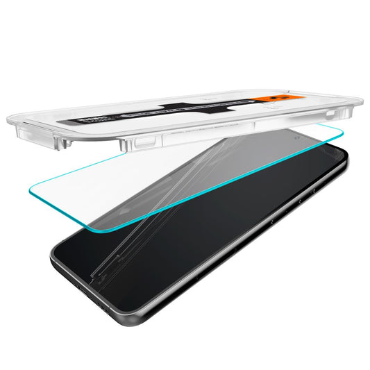 Spigen GlastR EZ FIT Screen Protector for Samsung Galaxy S23 S911, Tempered Glass, Full Glue, Set of 2 pieces AGL05958