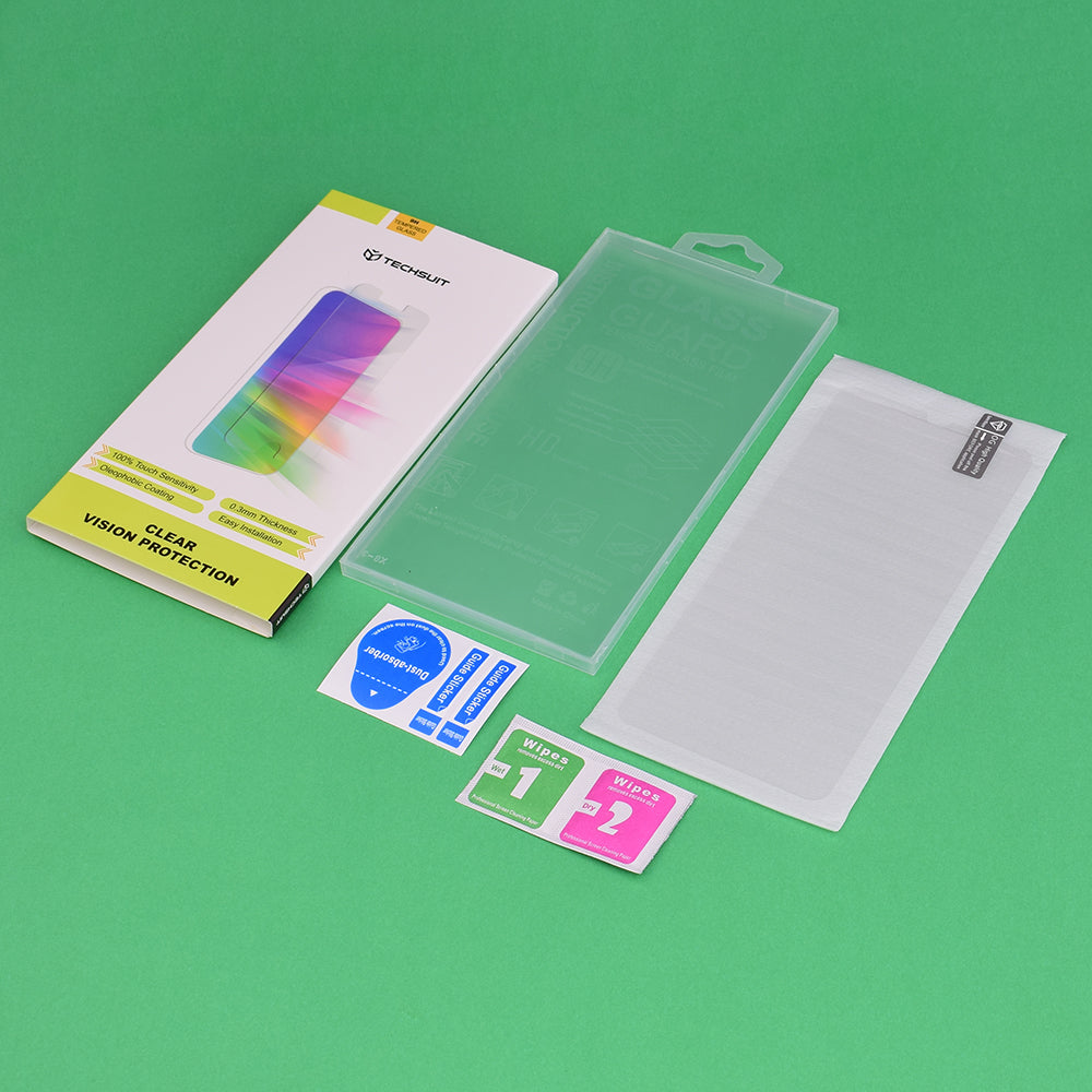 Techsuit Clear Vision Screen Protector for Oppo Find X9 Pro, Tempered Glass, Full Glue