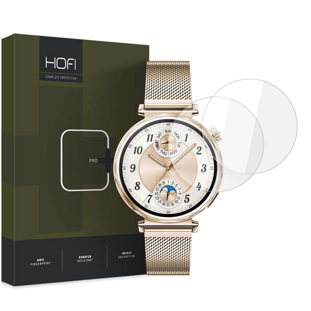 HOFI Glass PRO+ Protection Film for Huawei Watch GT 5 41mm, Set of 2 pieces, Tempered Glass