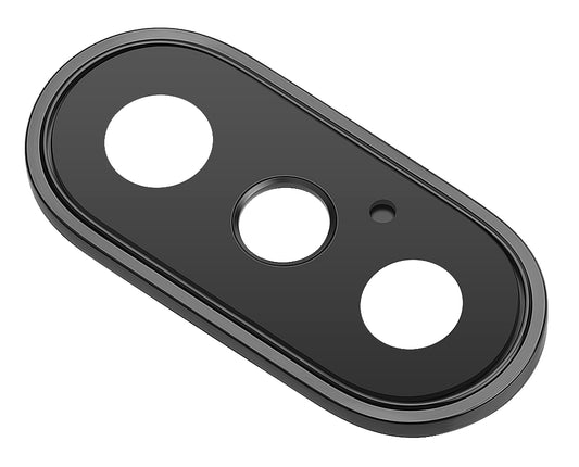 Camera Glass Back Apple iPhone XS Max, with Frame, Black