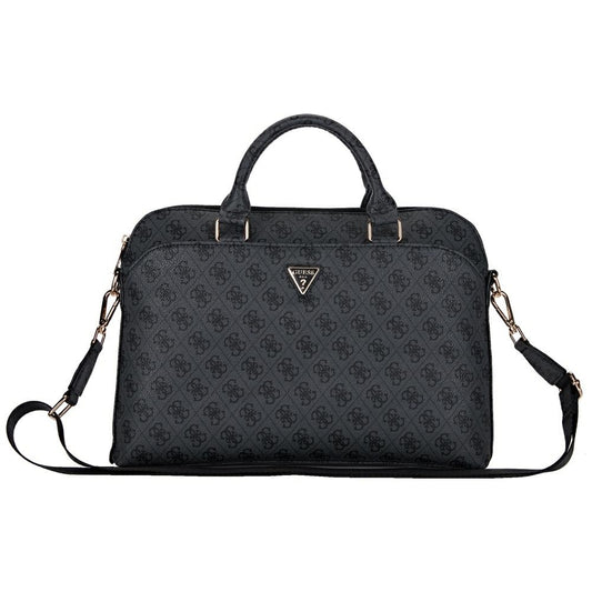 Guess 4G Triangle Logo Bag for 15inch Laptop, Black
