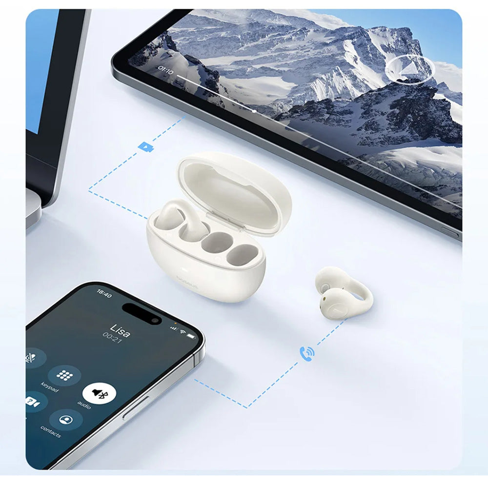 Handsfree Bluetooth Baseus AirGo AS01, TWS, White A00069101223-00