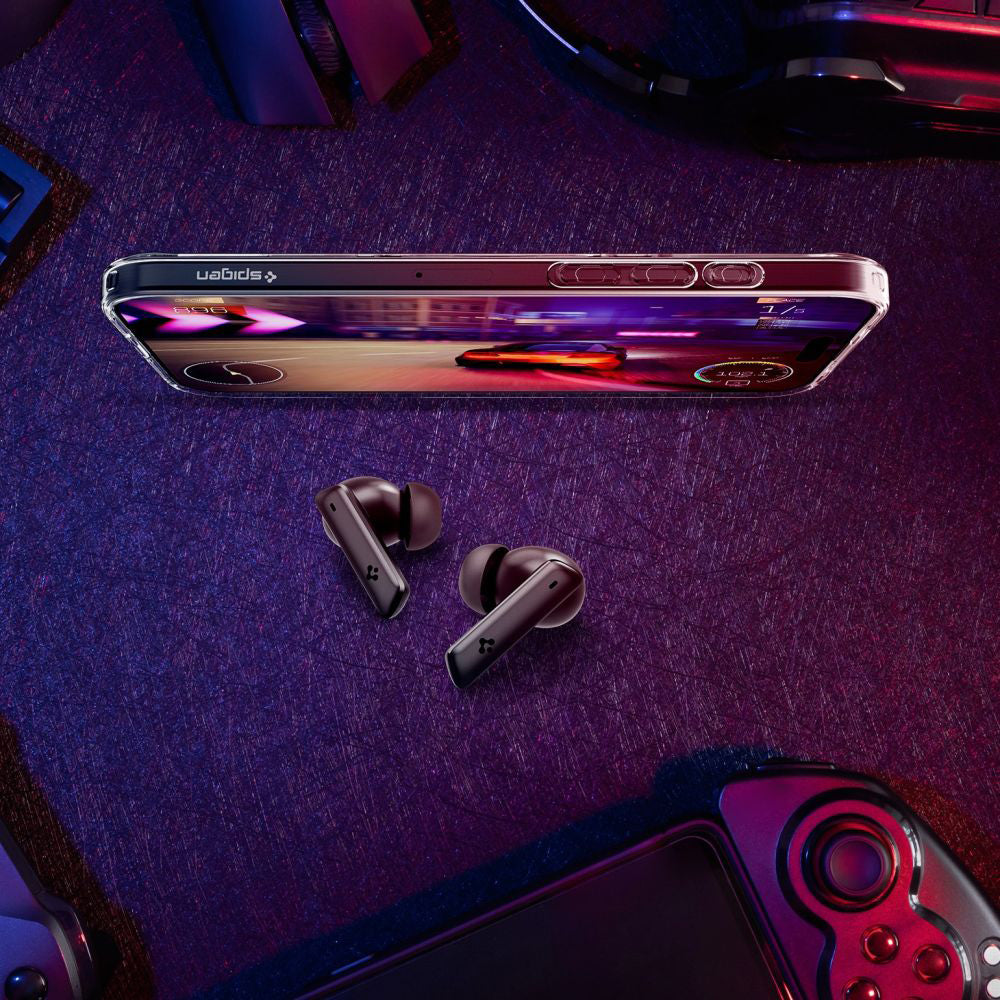 Handsfree Bluetooth Spigen SA2402, TWS, ANC, Black ASD07888