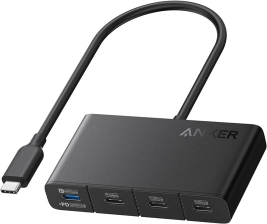 Anker USB-C Hub, 4 x USB-C, Black A8340GA1
