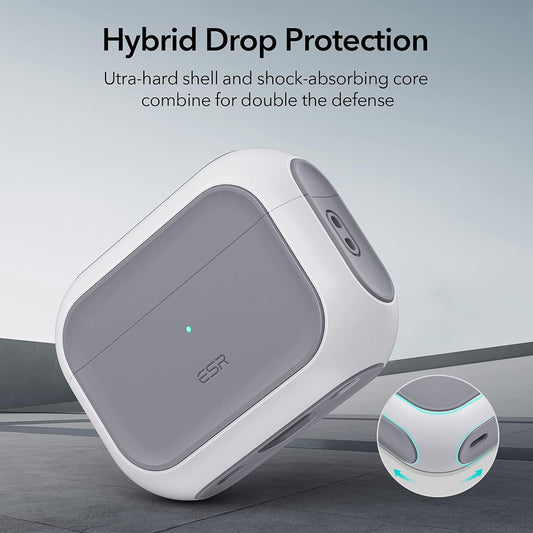 ESR Orbit Hybrid Case for Apple AirPods Pro Series, White