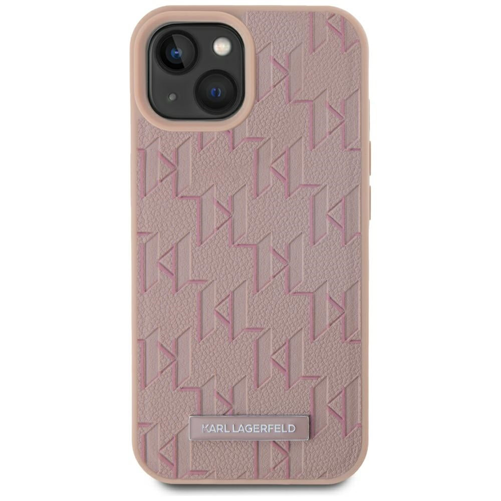 MagSafe Case for Apple iPhone 15, Karl Lagerfeld, Hot Stamp, Pink
