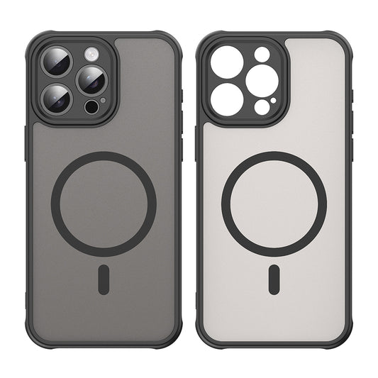 MagSafe Case for Apple iPhone 15 Pro, Techsuit, HaloFrost II, Black