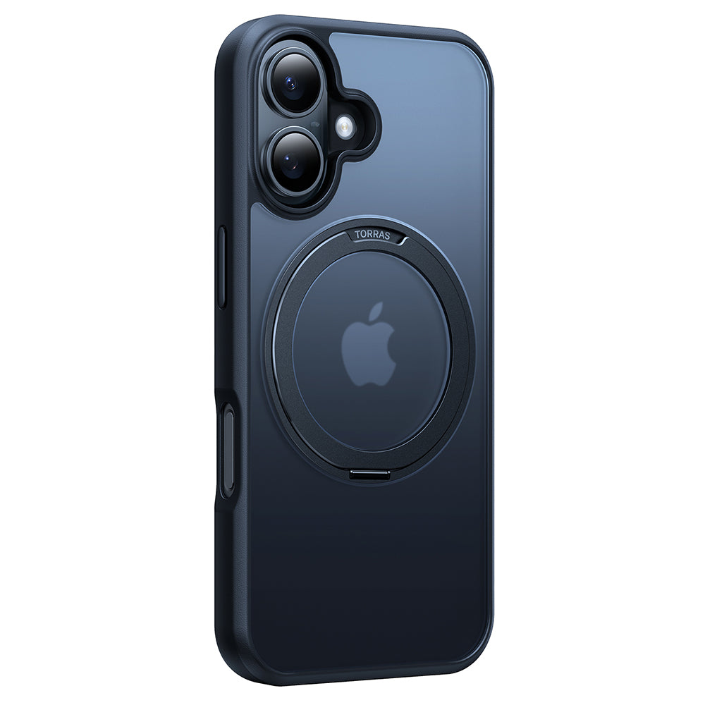 MagSafe Case for Apple iPhone 16, Torras, Ostand Pro, Black