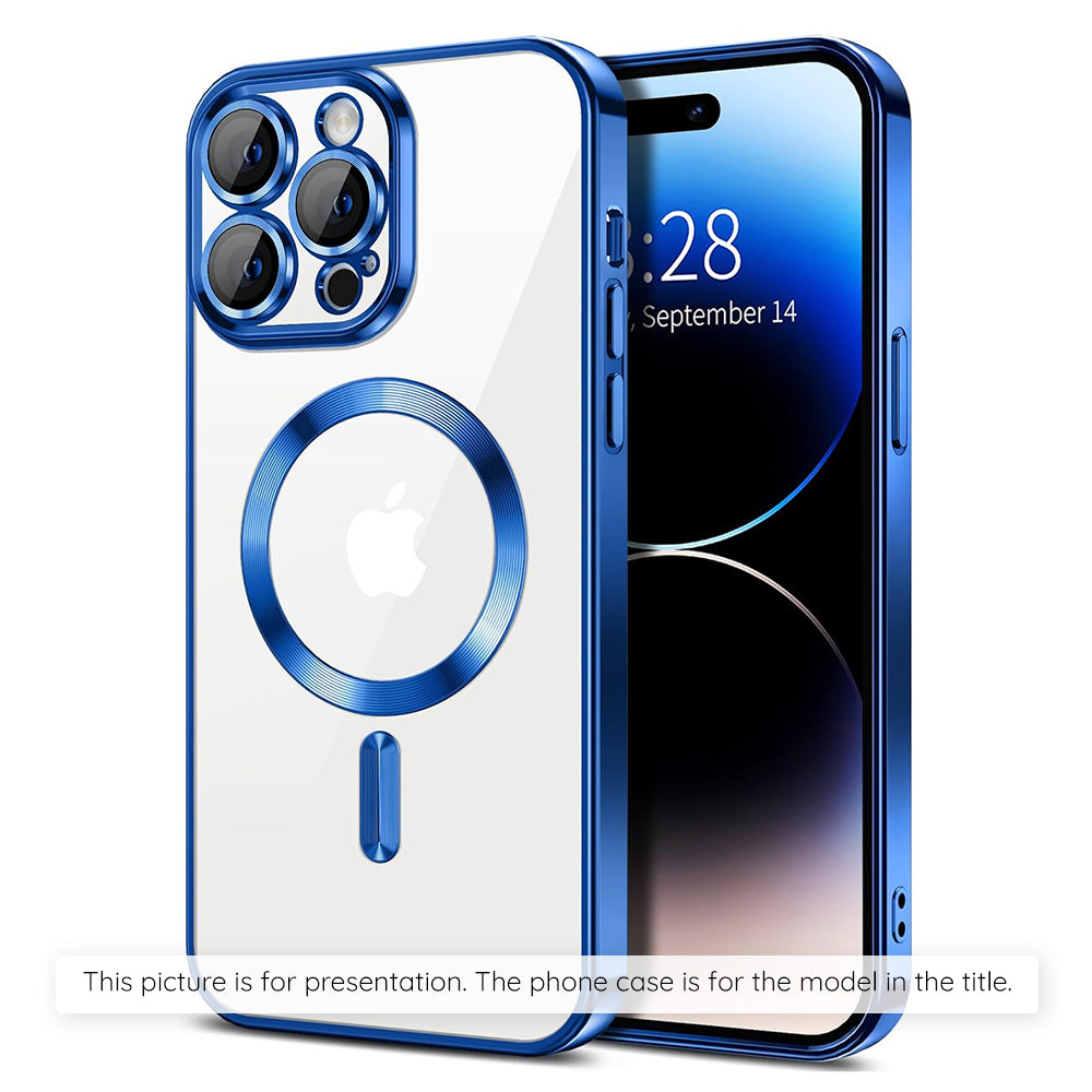 MagSafe Case for Apple iPhone 17 Air, Techsuit, Luxury Crystal, Blue