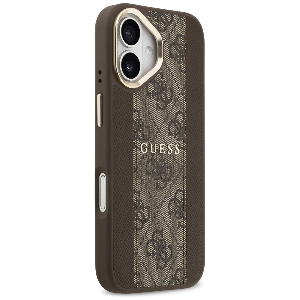MagSafe Case for Apple iPhone 17, Guess, 4G Stripe, Brown
