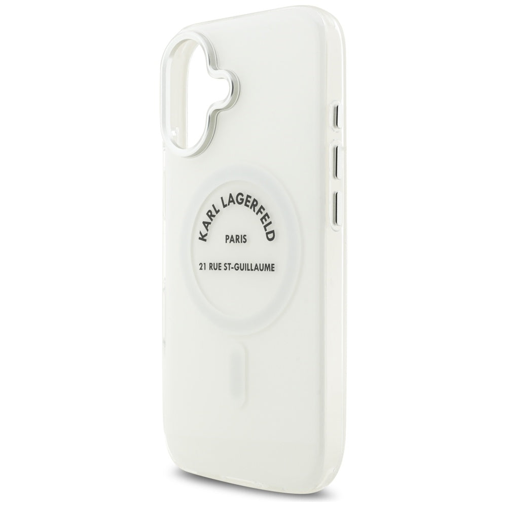 MagSafe Case for Apple iPhone 17, Karl Lagerfeld, IML Logo RSG, Transparent