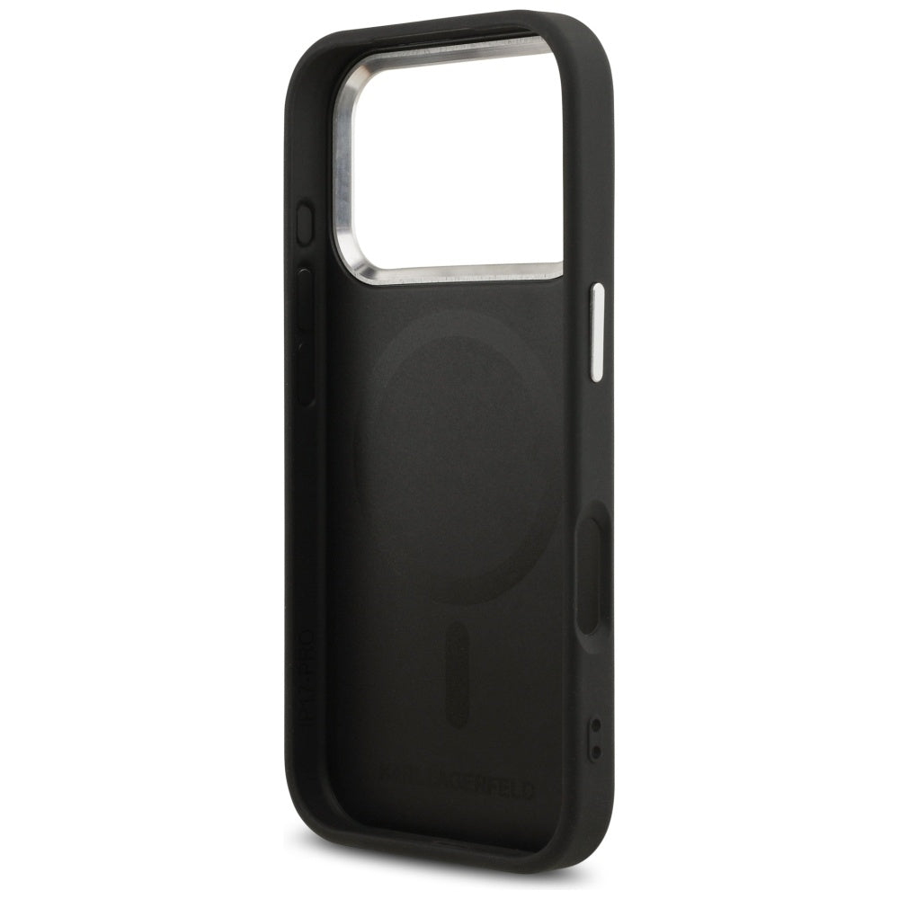 MagSafe Case for Apple iPhone 17 Pro, Karl Lagerfeld, Choupette Pin, Black