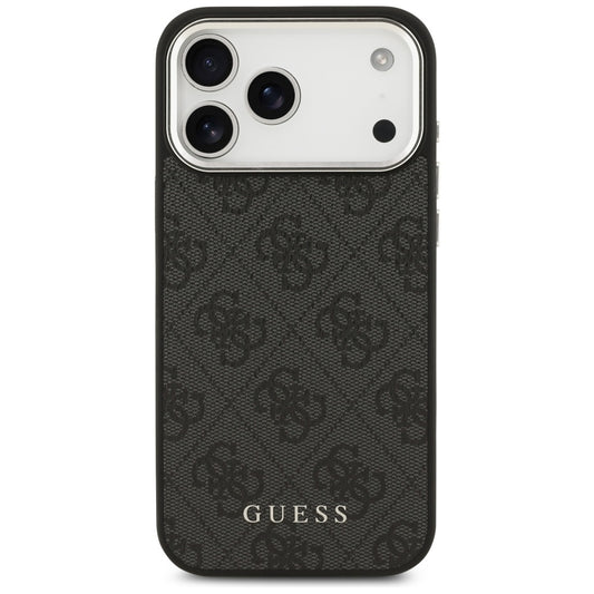 MagSafe Case for Apple iPhone 17 Pro Max, Guess, 4G Classic Logo, Black