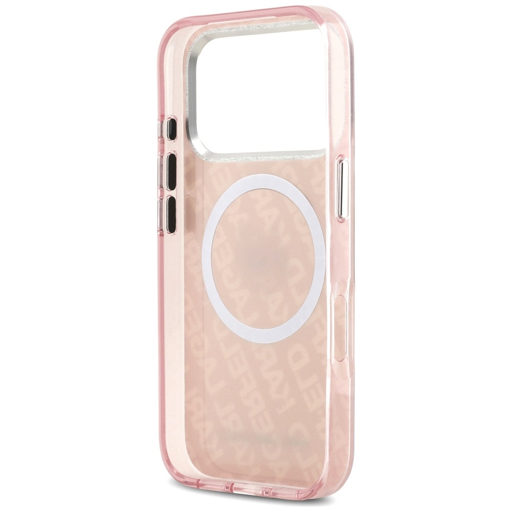 MagSafe Case for Apple iPhone 17 Pro Max, Karl Lagerfeld, IML Choupette's Head, Pink