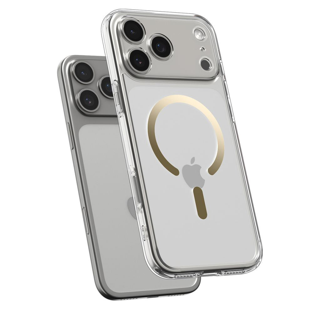 MagSafe Case for Apple iPhone 17 Pro Max, Spigen, Ultra Hybrid, Transparent Gold