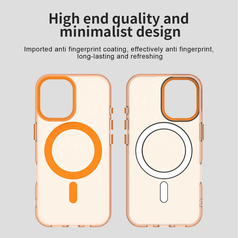 MagSafe Case for Apple iPhone 17 Pro Max, Techsuit, CandyCase, Orange