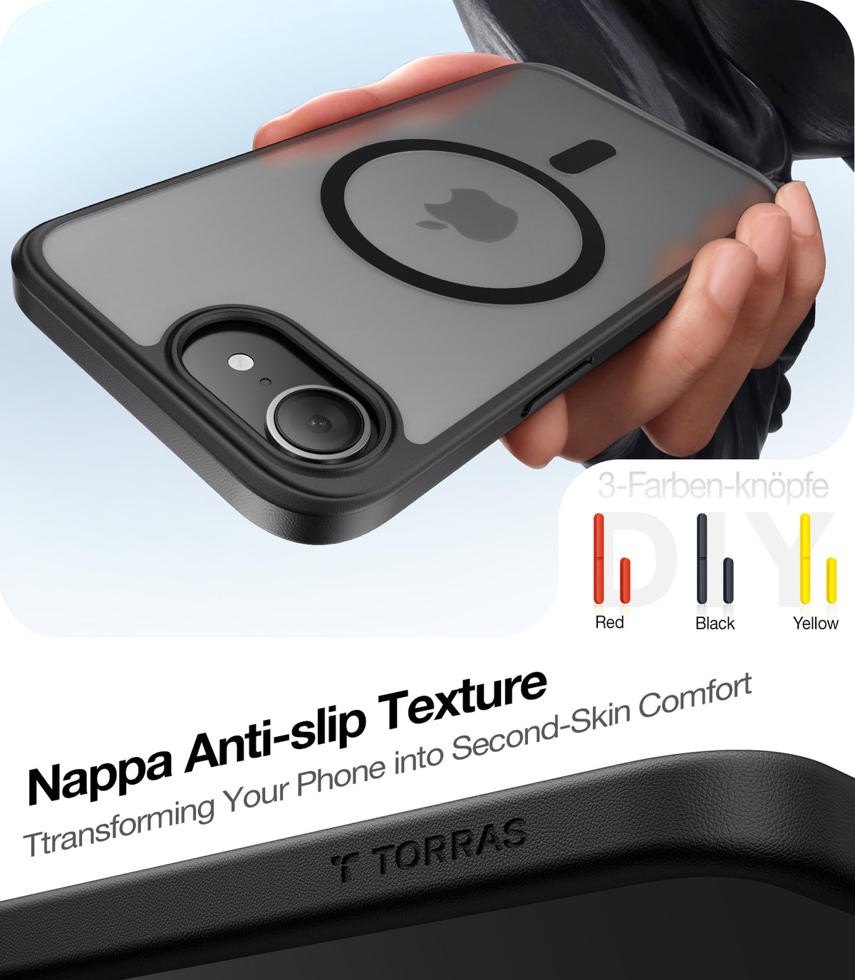MagSafe Case for Apple iPhone 17 Pro Max, Torras, Guardian, Navy Blue
