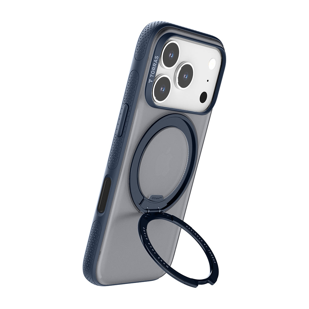 MagSafe Case for Apple iPhone 17 Pro Max, Torras, Ostand R Fitness, Navy Blue