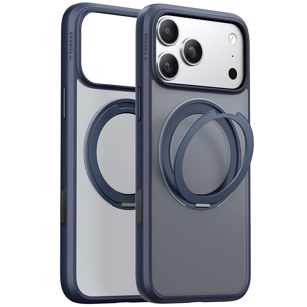 MagSafe Case for Apple iPhone 17 Pro, Torras, Ostand Pro, Navy Blue
