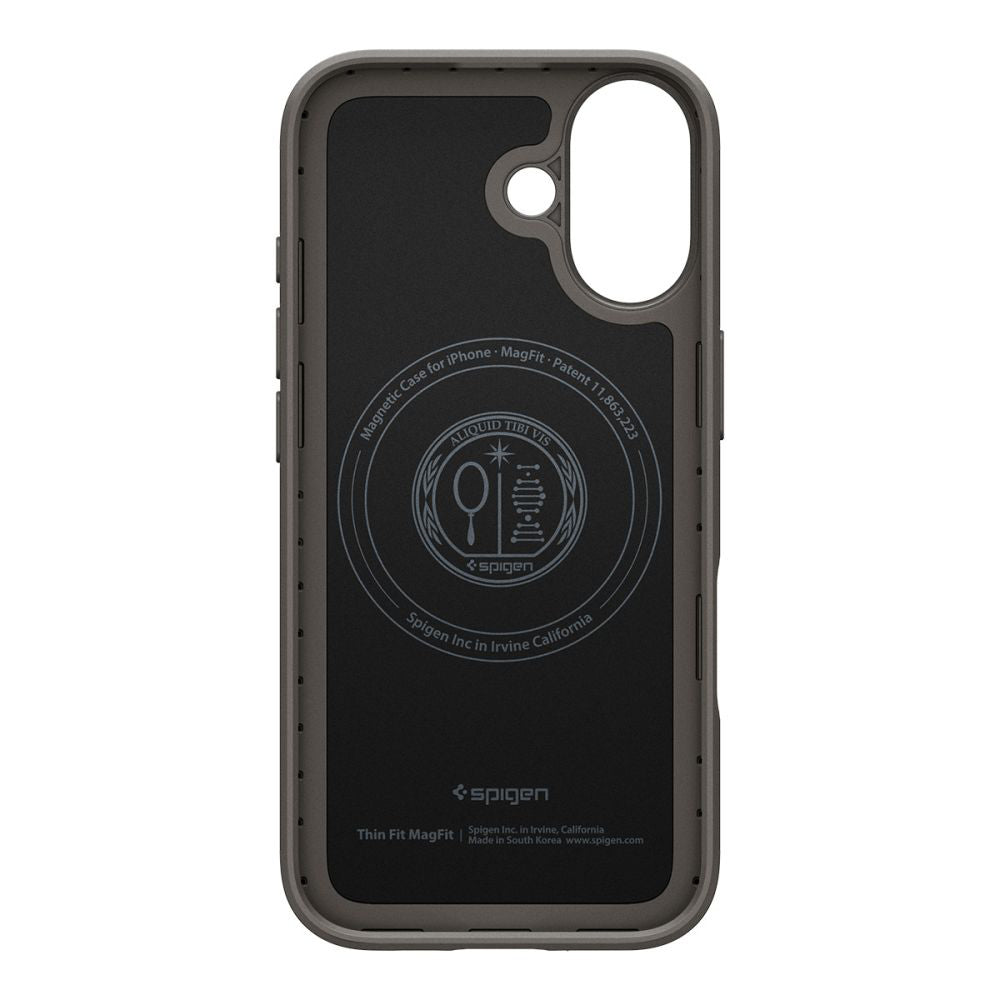 MagSafe Case for Apple iPhone 17, Spigen, Thin Fit, Gray ACS10375