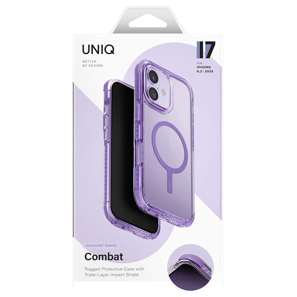 MagSafe Case for Apple iPhone 17, UNIQ, Combat MagClick, Black