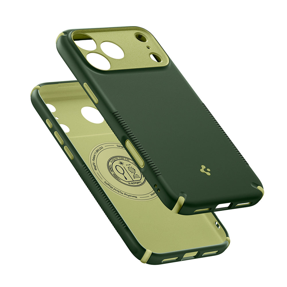 MagSafe Case for Apple iPhone 18 Pro Max / 17 Pro Max, Spigen, Caseology Nano Pop Hybrid, Green ACS12139