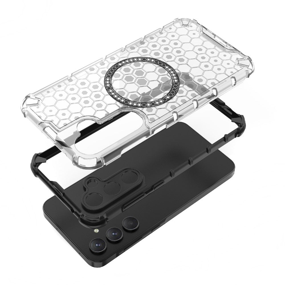 MagSafe Case for Samsung Galaxy S25 Ultra S938, Techsuit, HoneyComb Shield, Blue