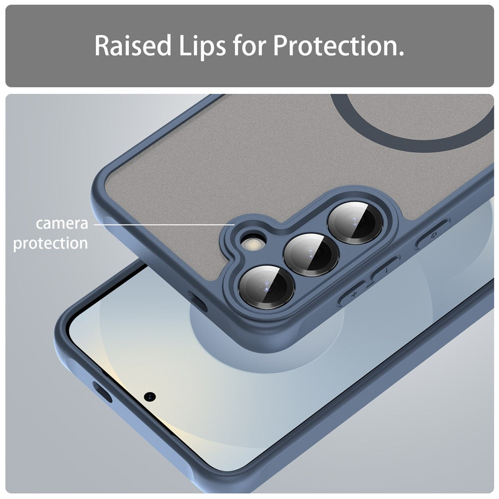 MagSafe Case for Samsung Galaxy A27 5G, Techsuit, HaloFrost II, Navy Blue