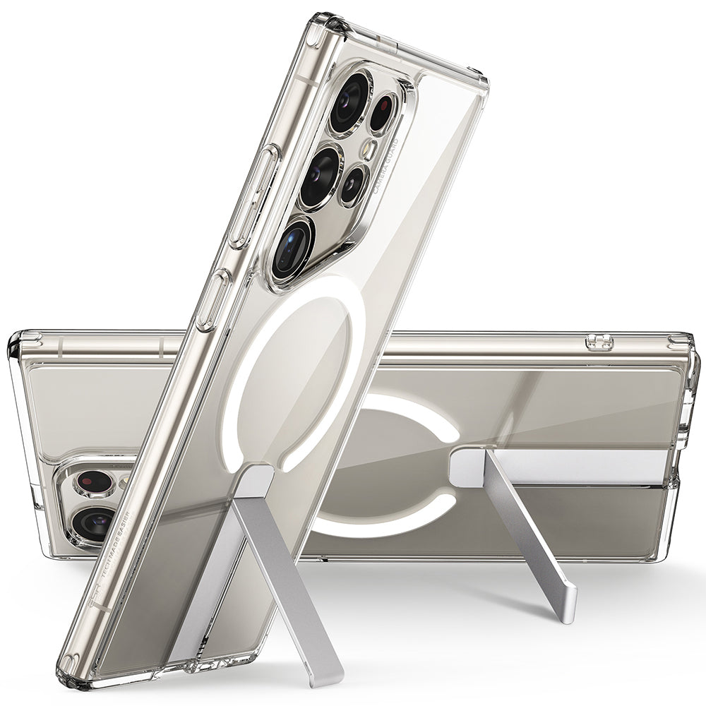MagSafe Case for Samsung Galaxy S24 Ultra S928, ESR, Boost Flickstand, Transparent