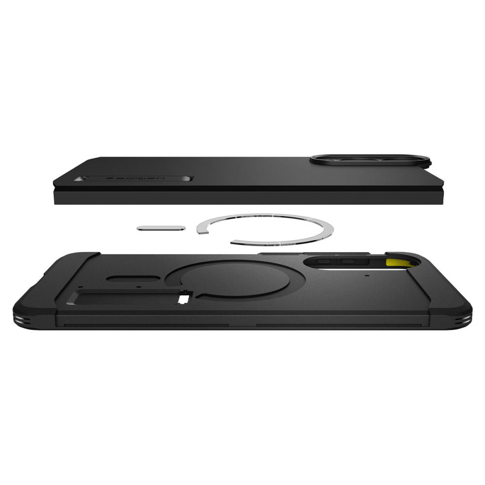MagSafe Case for Samsung Galaxy S25 Edge S937, Spigen, Tough Armor, Black ACS09422