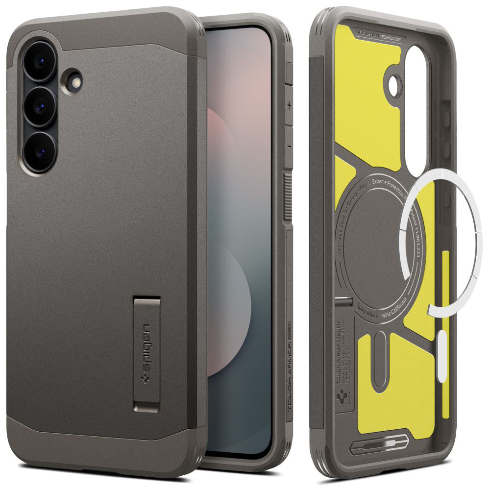 MagSafe Case for Samsung Galaxy S25 FE, Spigen, Tough Armor, Gray ACS10030