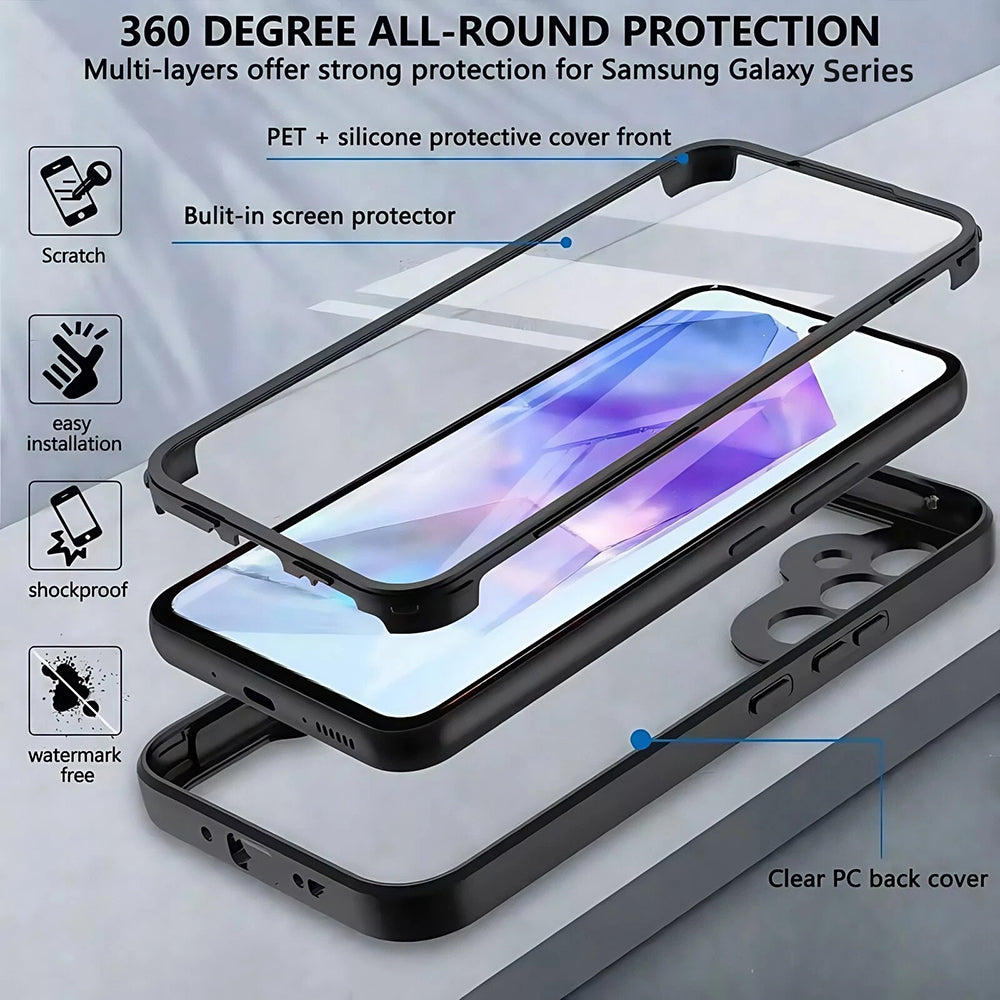 MagSafe Case for Samsung Galaxy S25 FE, Techsuit, ColorVerse 360, Purple