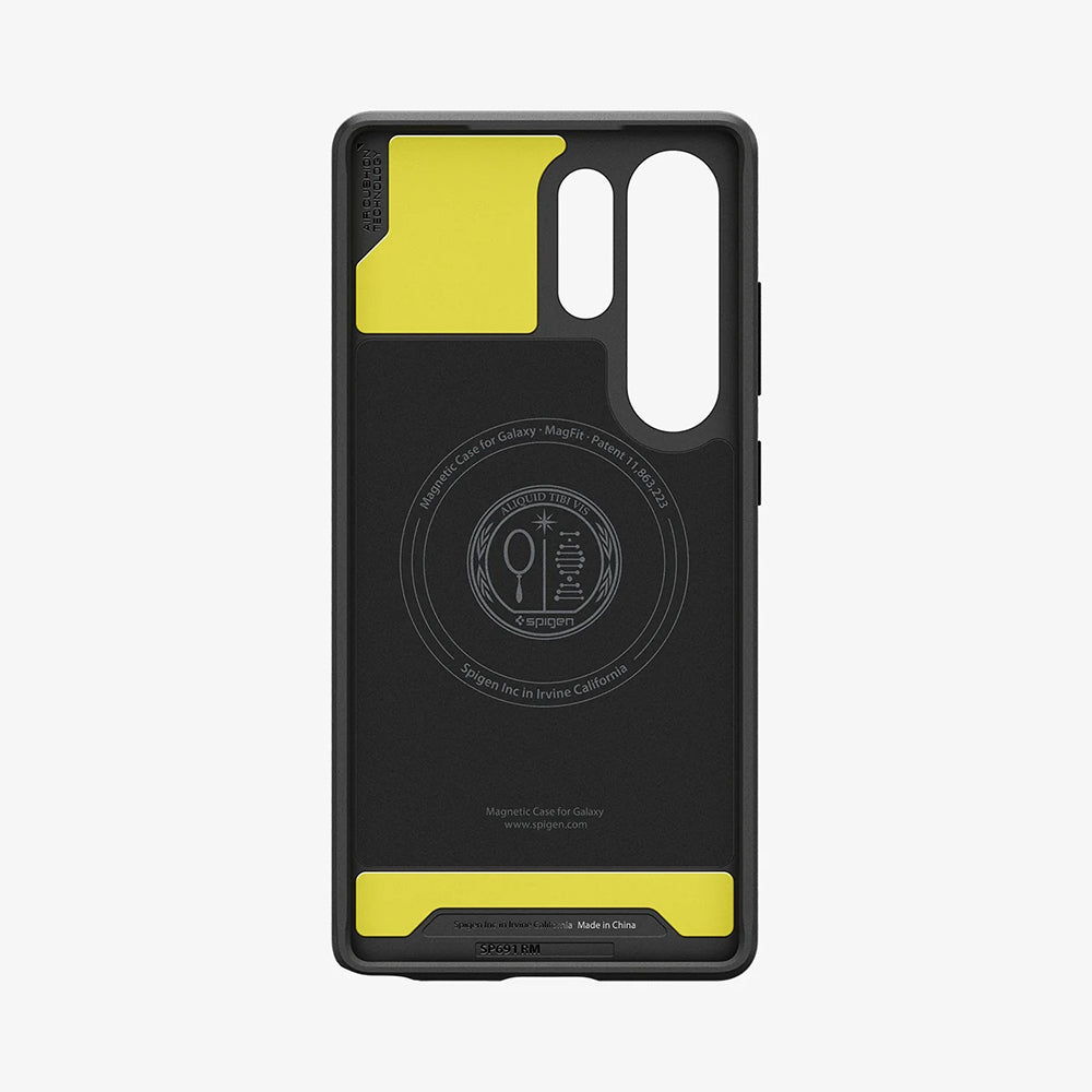 MagSafe Case for Samsung Galaxy S25 Ultra S938, Spigen, Rugged Armor, Matte Black ACS08951