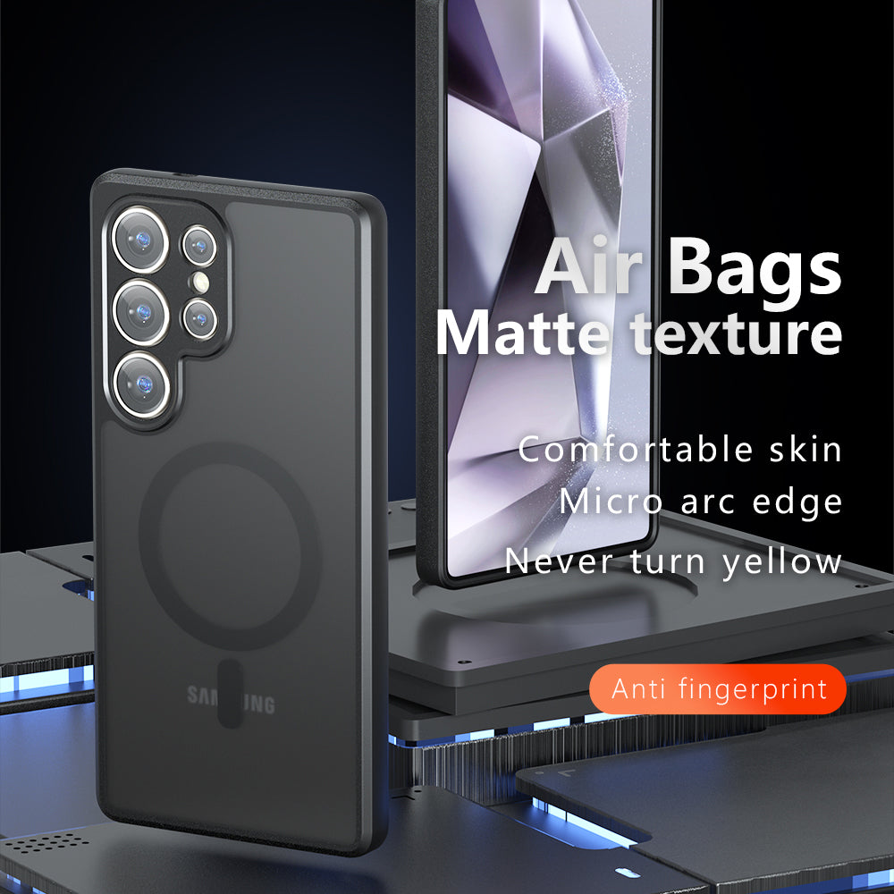 MagSafe Case for Samsung Galaxy S25 Ultra S938, Techsuit, PureFrost, Satin Black