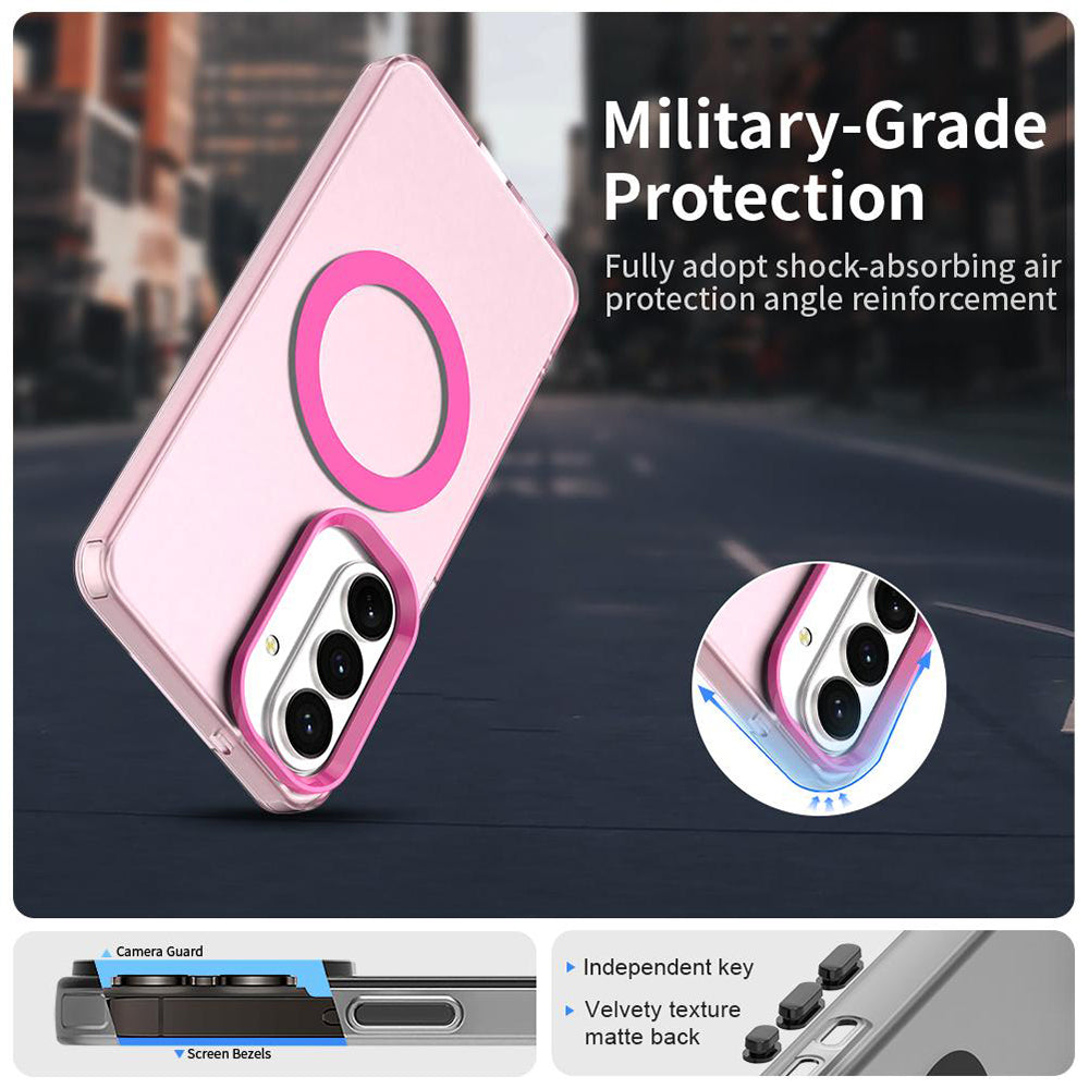 MagSafe Case for Samsung Galaxy S26 FE S741, Techsuit, CandyCase, Pink