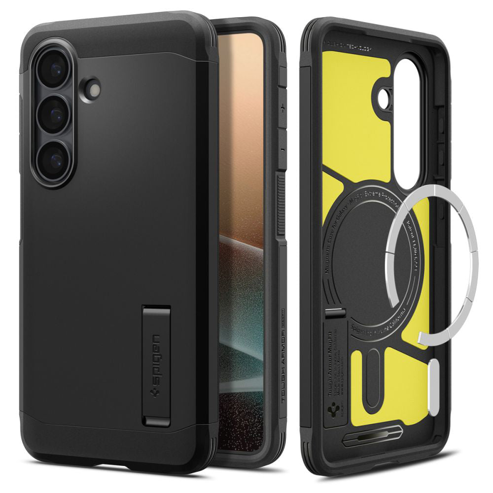 MagSafe Case for Samsung Galaxy S26 S942, Spigen, Tough Armor, Black ACS10738