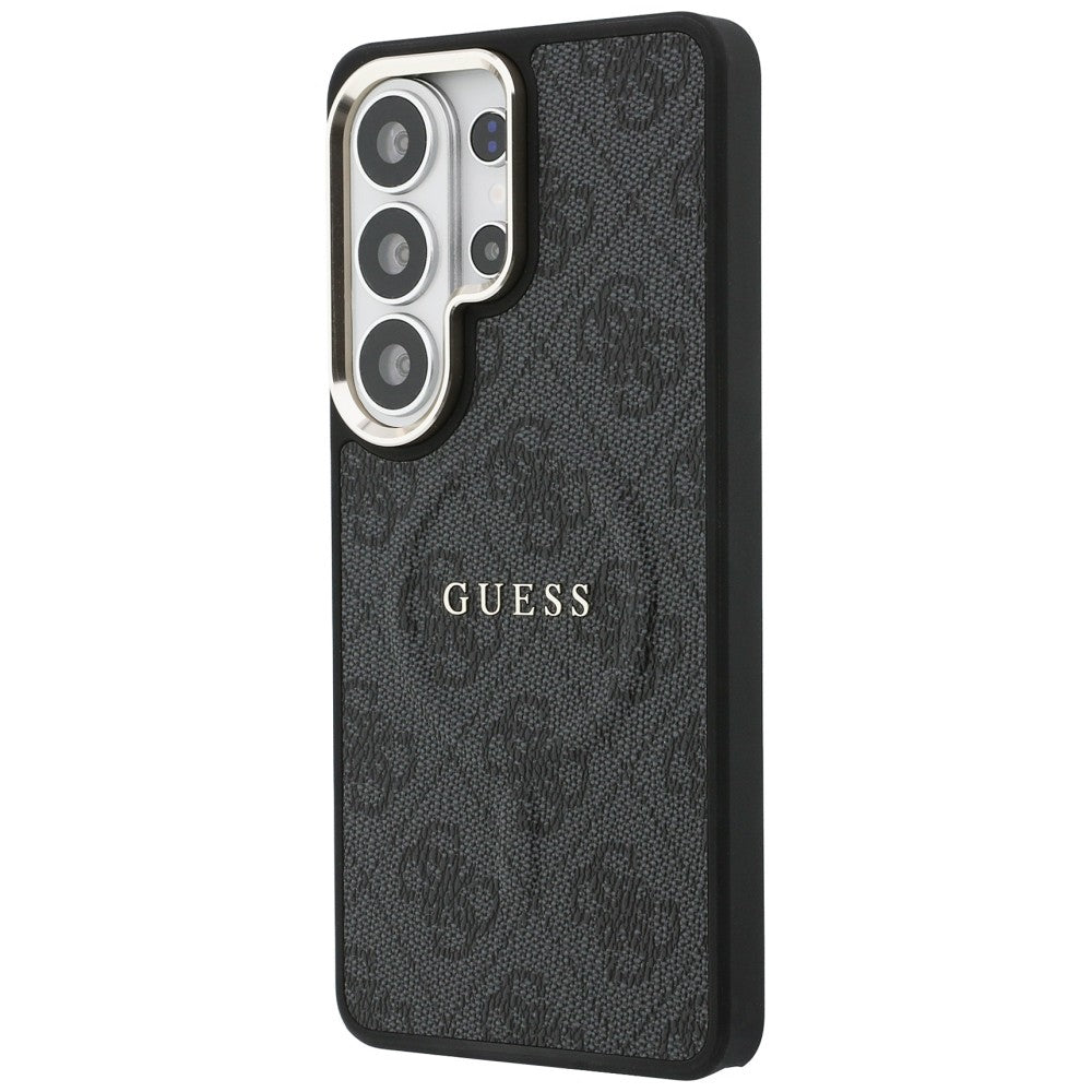 MagSafe Case for Samsung Galaxy S26 Ultra S948, Guess, 4G Embossed Ring, Black