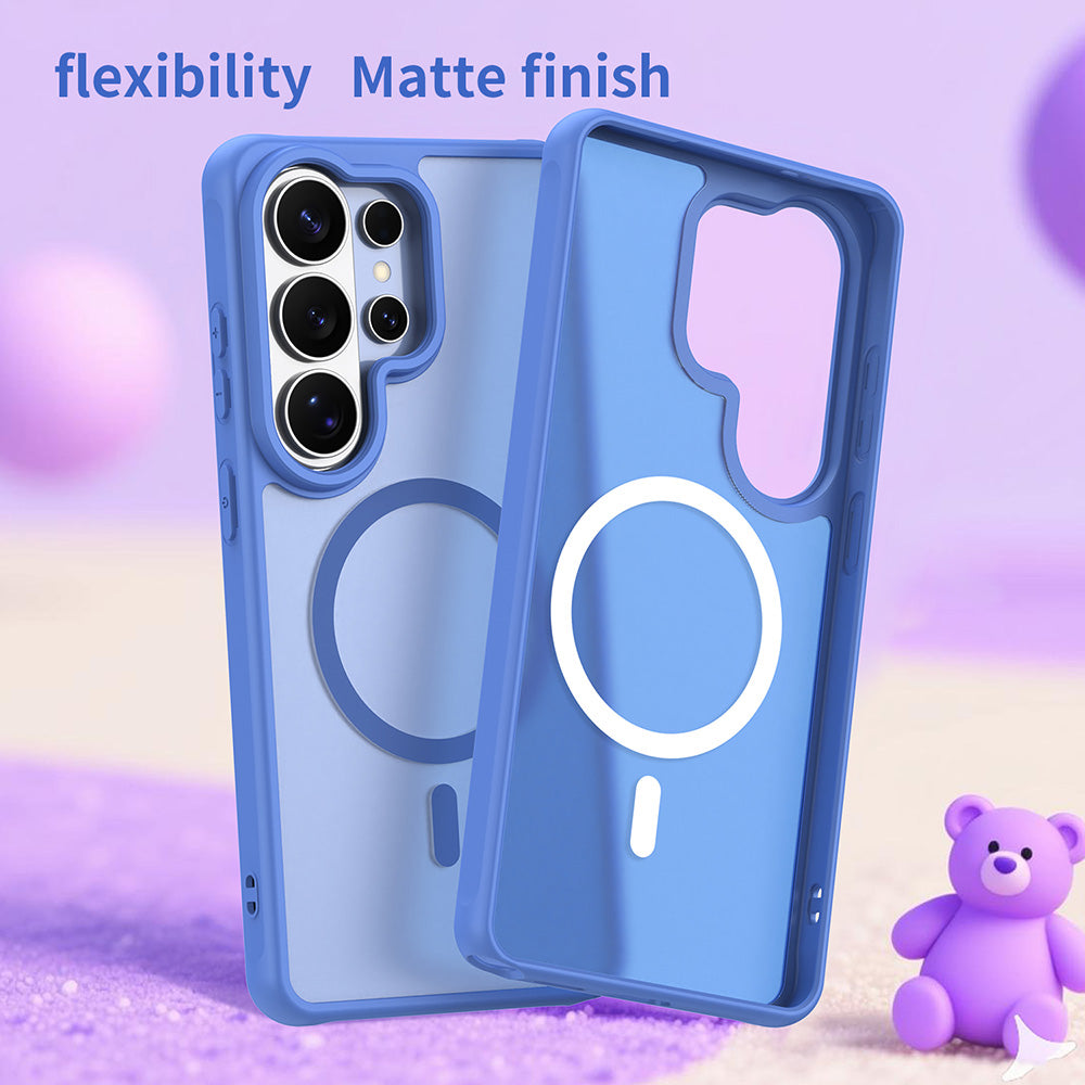 MagSafe Case for Samsung Galaxy S26 Ultra S948, Techsuit, HaloFrost II, Blue