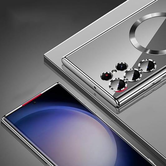 MagSafe Case for Samsung Galaxy S26 Ultra, Techsuit, Luxury Crystal, Pink