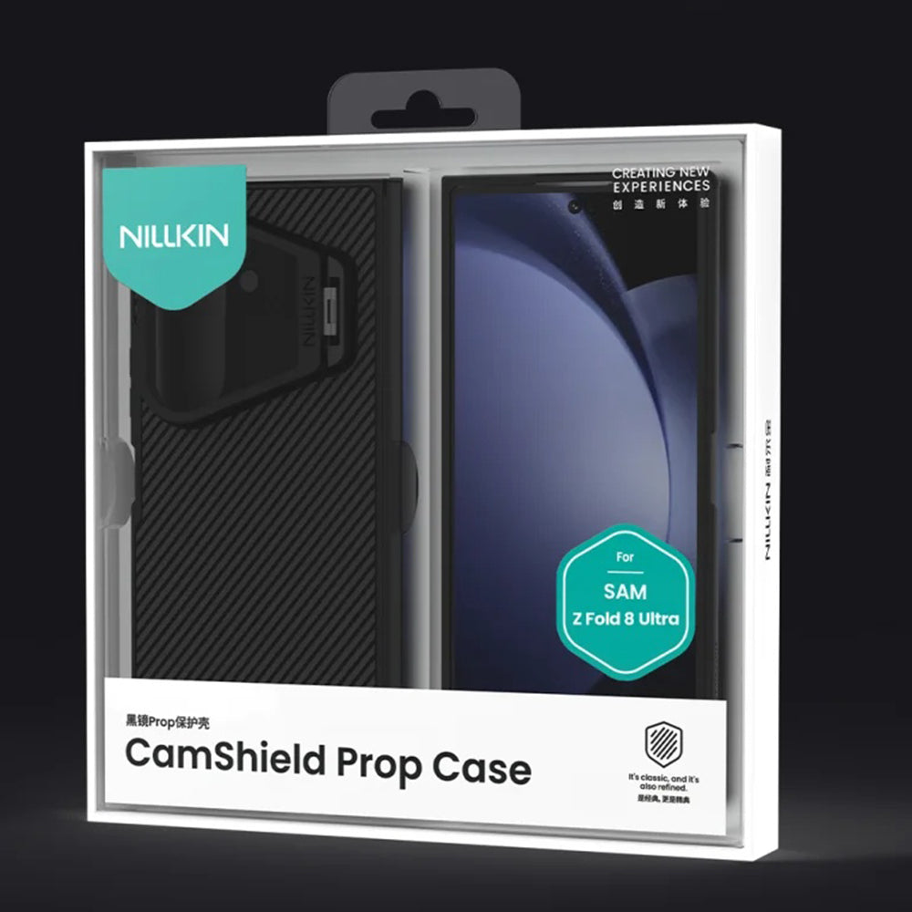 MagSafe Case for Samsung Galaxy Z Fold8 Ultra F976, Nillkin, CamShield Prop with Transparent Black Lens Cover, Black