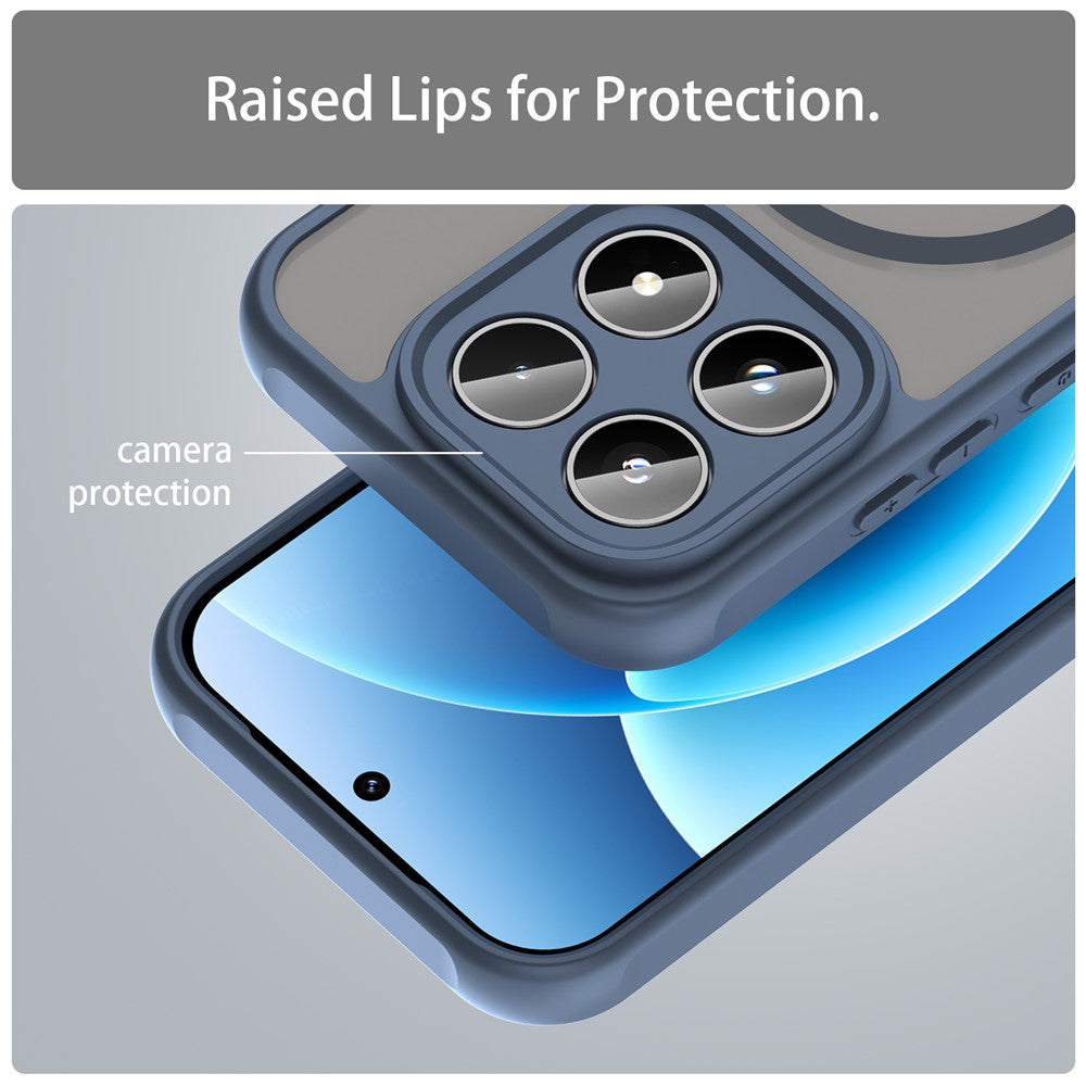 MagSafe Case for Xiaomi 17, Techsuit, HaloFrost II, Navy Blue