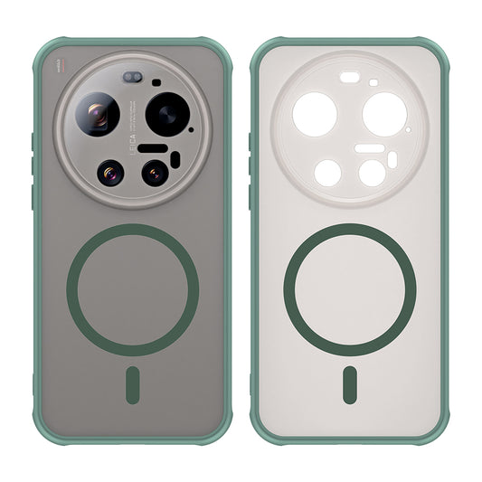 MagSafe Case for Xiaomi 17 Ultra, Techsuit, HaloFrost II, Green