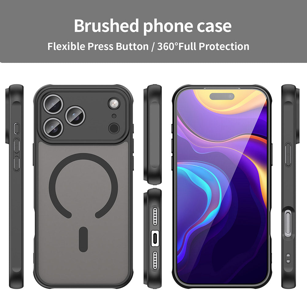 MagSafe Case for Xiaomi Redmi 15C 5G / 15C 4G, Techsuit, HaloFrost II, Black