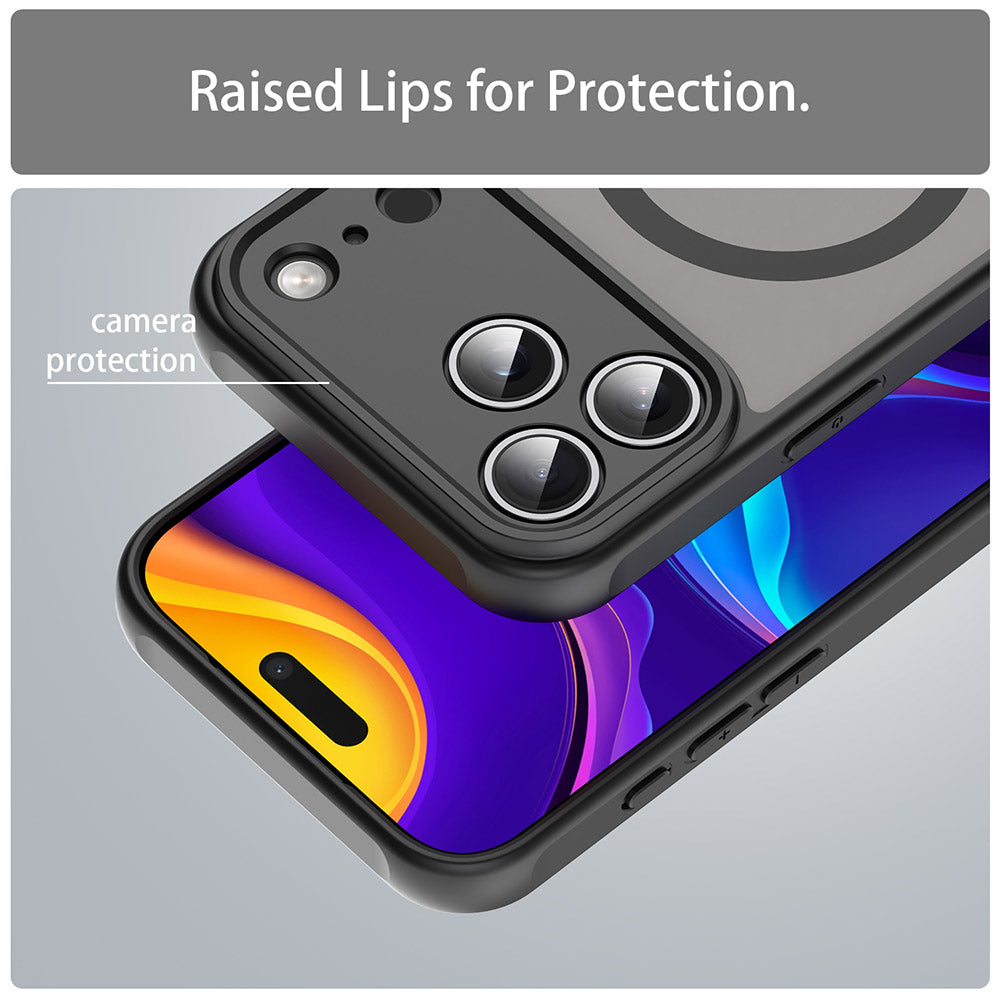 MagSafe Case for Xiaomi Redmi 15C 5G / 15C 4G, Techsuit, HaloFrost II, Black