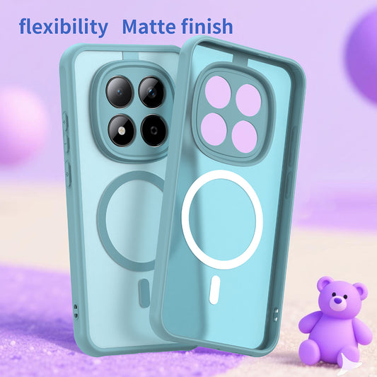 MagSafe Case for Xiaomi Redmi Note 15 Pro 5G, Techsuit, HaloFrost II, Light Green