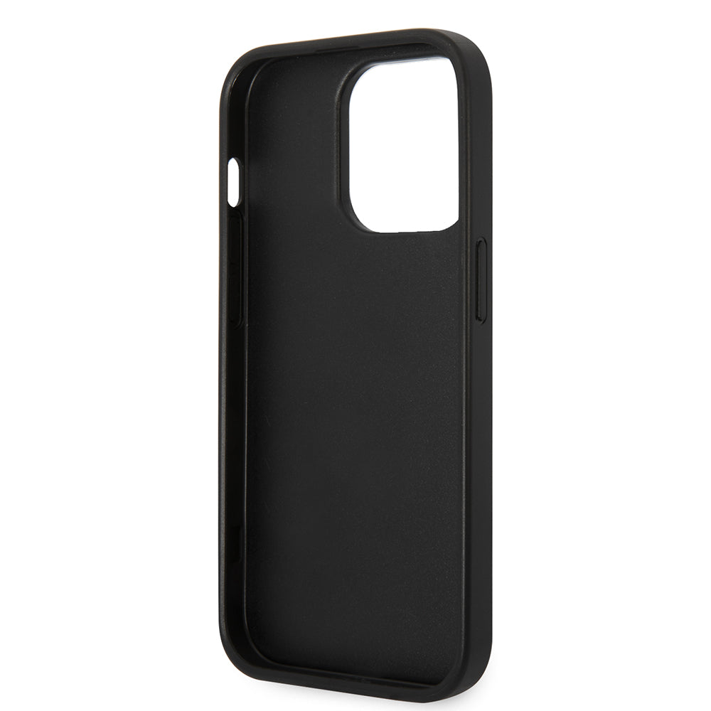 Case for Apple iPhone 14 Pro, Karl Lagerfeld, Saffiano Choupette's Head, Silver