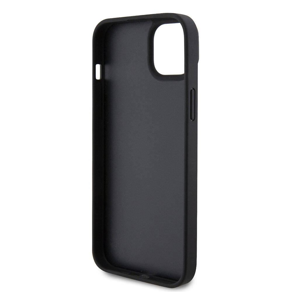 Case for Apple iPhone 15 Plus, Guess, Crossbody 4G Metal Logo, Black
